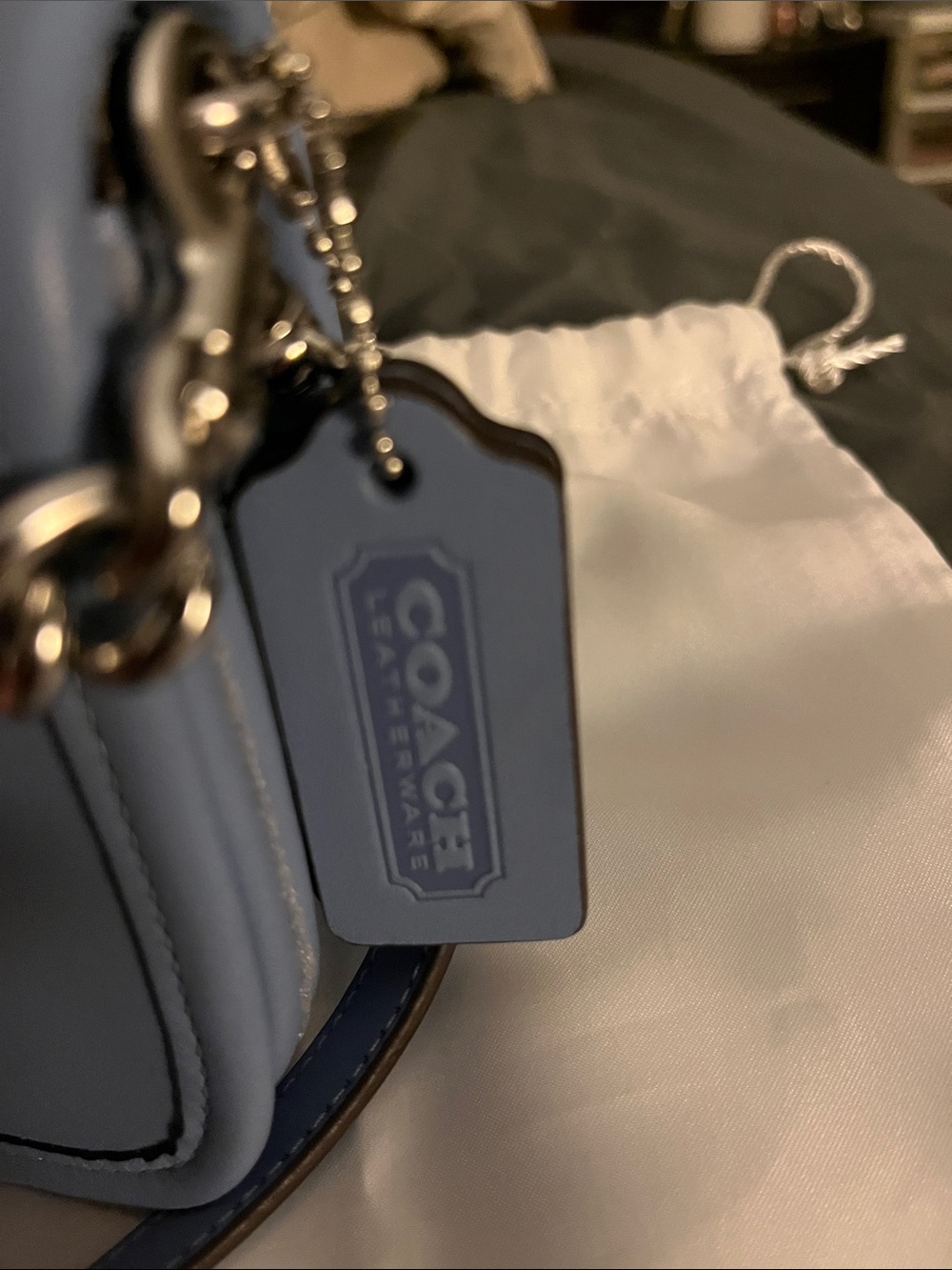 Coach Originals Dinky Silver Chain Shoulder Bag - Picture 2 of 2